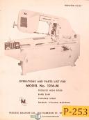 Peerless-Peerless 2S6, 6\" x 6\", Two Speed Metal Cutting Saw, Operations & Parts Manual-2S6-6\" x 6\"-06